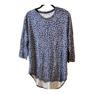 Koolaburra by UGG Animal Print Long Sleeve Top NWOT